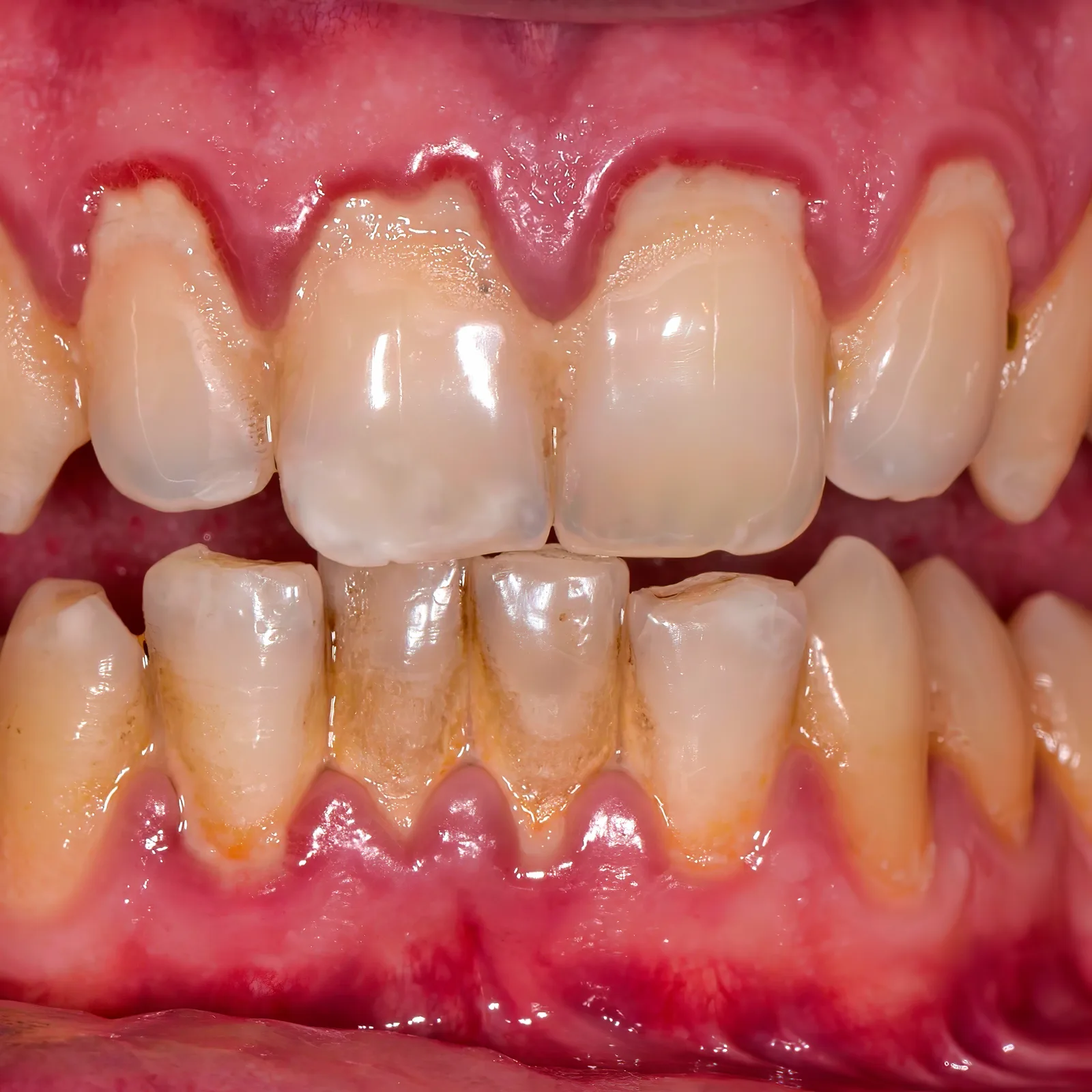 Receding gums can expose sensitive tooth roots and increase sensitivity to cold air or cold drinks.