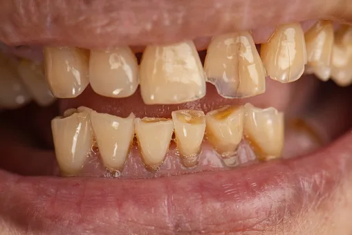 Enamel erosion can expose the sensitive inner layer of the tooth.